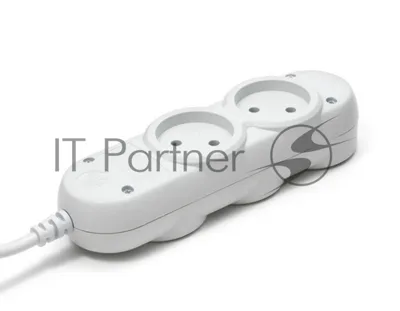 Удлинитель PC 1,5 м, 4 р, без выкл., 10А черный PC-1B-1,5M