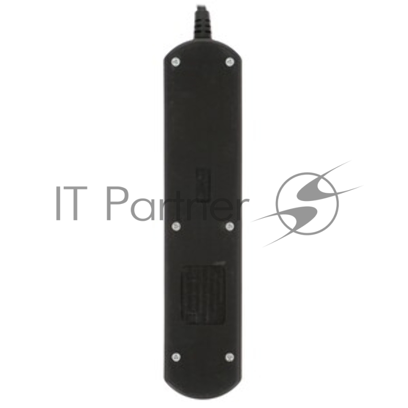 Удлинитель PC 1,5 м, 4 р, без выкл., 16А черный PC-2B-1,5M
