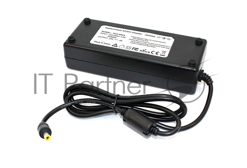 Блок питания для монитора и телевизора LCD 24V 4A 96W 5.5x2.5 OEM