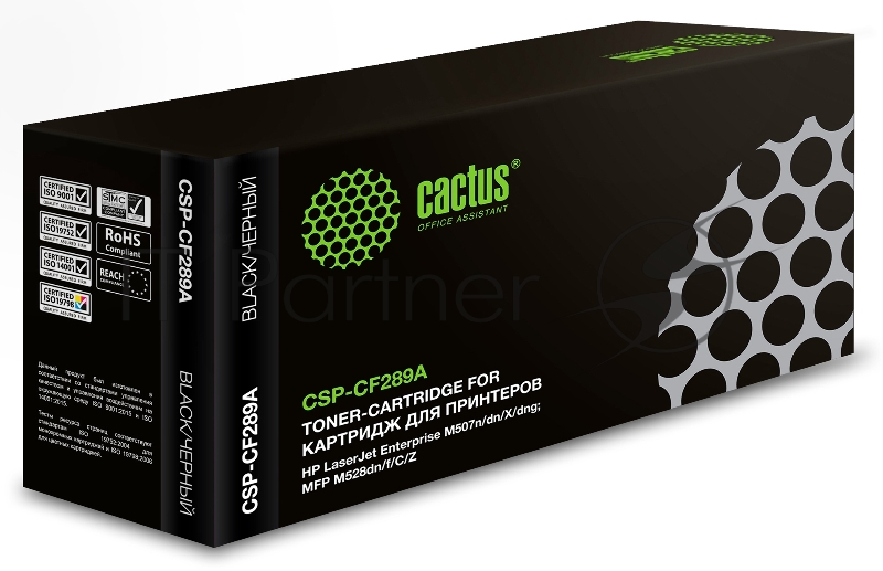 Картридж лазерный Cactus CSP-CF289A черный (5000 стр.) для HP LJ M507/MFP M528