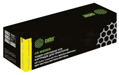 Картридж лазерный Cactus CSP-W2032A желтый (2100 стр.) для HP LJ M454/MFP M479