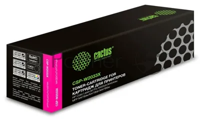 Картридж лазерный Cactus CSP-W2033X пурпурный (6000 стр.) для HP LJ M454/MFP M479
