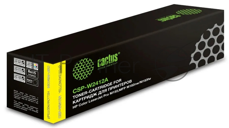 Картридж лазерный Cactus CSP-W2412A желтый (850 стр.) для HP Color LaserJet Pro M155;MFP M182nw/M183fw