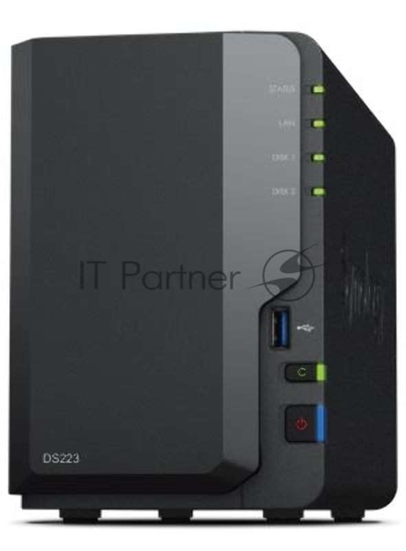 СХД настольное исполнение SYNOLOGY 2BAY NO HDD DS223
