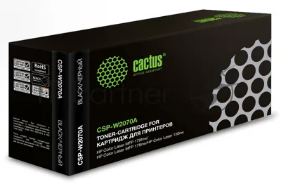 Картридж лазерный Cactus CSP-W2070A (HP 117A) черный (1000 стр.) для HP Color Laser 150a/150nw/178nw MFP/179fnw MFP