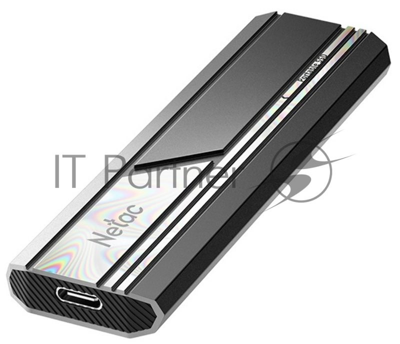 Внешний SSD Netac ZX10, 2TB, USB 3.2 Gen 2 Type-C, R/W 1050/1050, черный