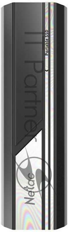 Внешний SSD Netac ZX10, 500 Gb, USB 3.2 Gen 2 Type-C, R/W 1050/1050, черный