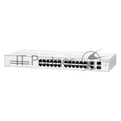 Коммутатор HPE Aruba Instant On 1430 26G 2SFP, 24×1 Гбит/с + 2×1 Гбит/с SFP, неуправляемый