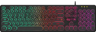 Клавиатура проводная Defender Ozoth GK-106, USB, черный