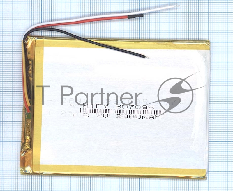 Аккумулятор Li-Pol (батарея) 3x70x95мм 3pin 3.7V/2500mAh