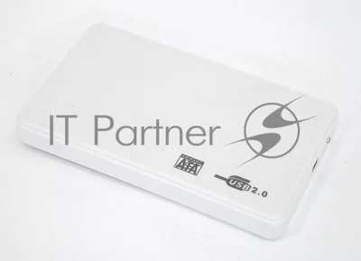 Бокс для жесткого диска 2,5" пластиковый USB 2.0 DM-2508 белый