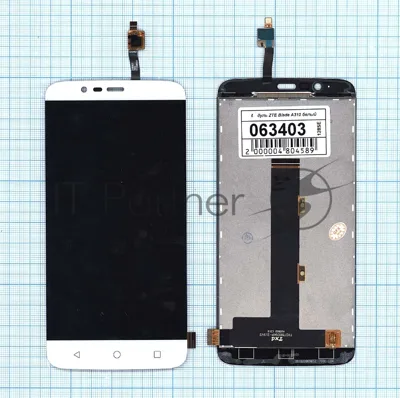 Дисплей для ZTE Blade A310 белый