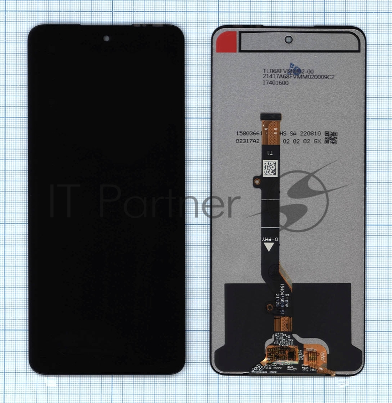 Дисплей для Tecno Camon 17P черный