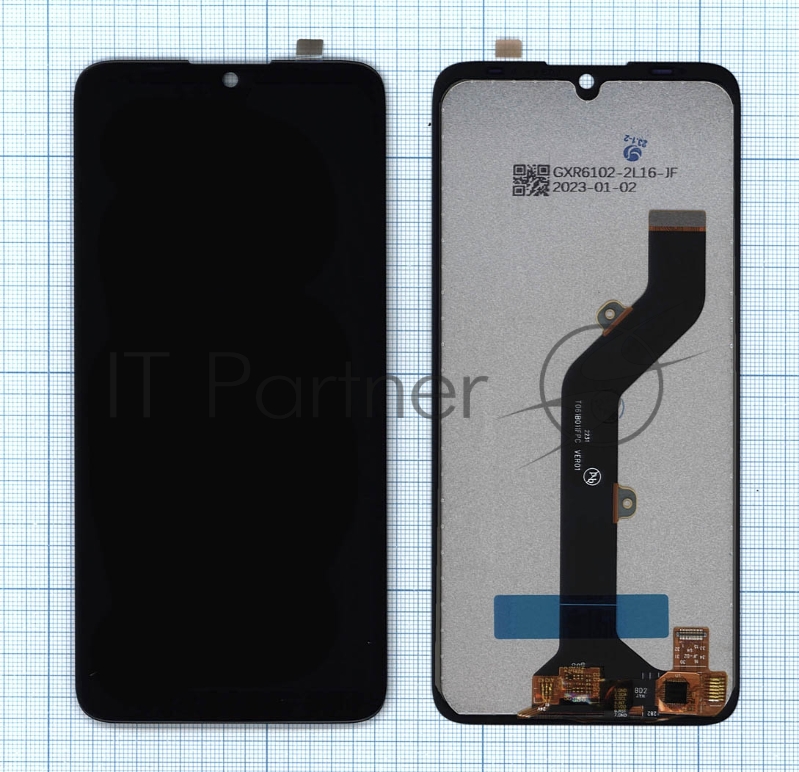 Дисплей для Tecno Pop 5 черный