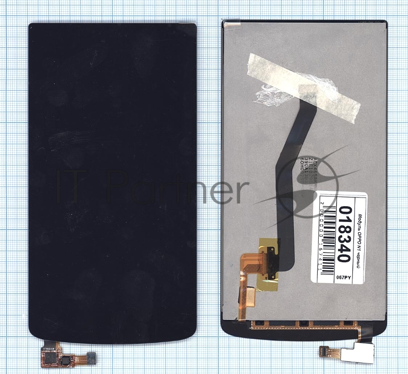 Дисплей для OPPO N1 черный