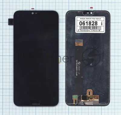 Дисплей для Nokia 6.1 Plus черный