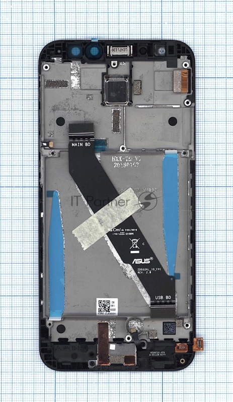 Дисплей для Asus Zenfone 4 Selfie Pro ZD552KL черный с рамкой