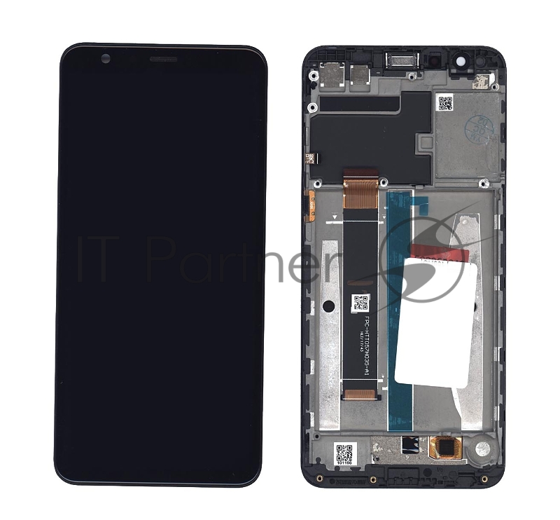 Дисплей для Asus ZenFone Max Plus M1 ZB570TL черный c рамкой