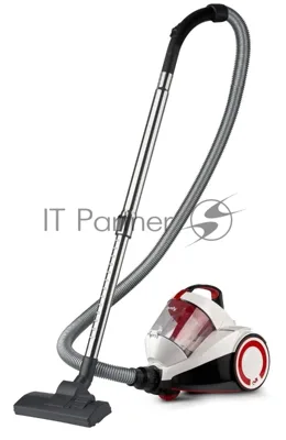 Пылесос Domfy DSC-VC505 белый/красный, 350/2000 Вт, уборка сухая, пылесборник контейнер 2.5 л