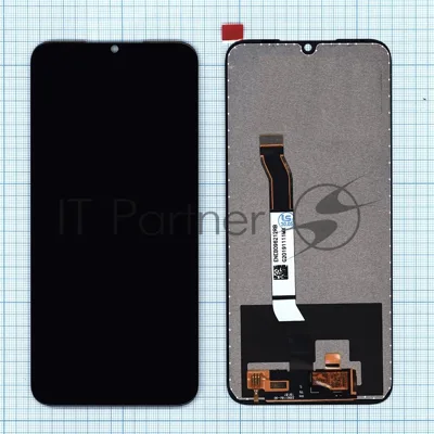 Дисплей для Xiaomi Redmi Note 8, Redmi Note 8 2021 (small size) черный