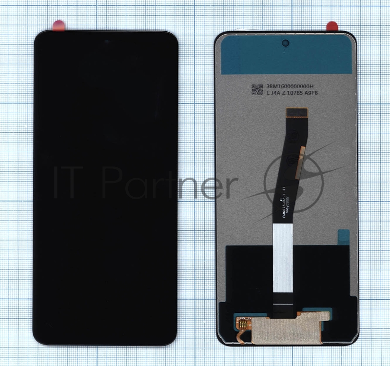Дисплей для Xiaomi Redmi Note 9S, Redmi Note 9 Pro в сборе с тачскрином (copy) черный
