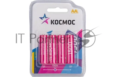 Аккумулятор AA/R6 NI-MN 1500мА.ч BP-4 (блист.4шт) КОСМОС KOCR6NIMH1500mAh4BL
