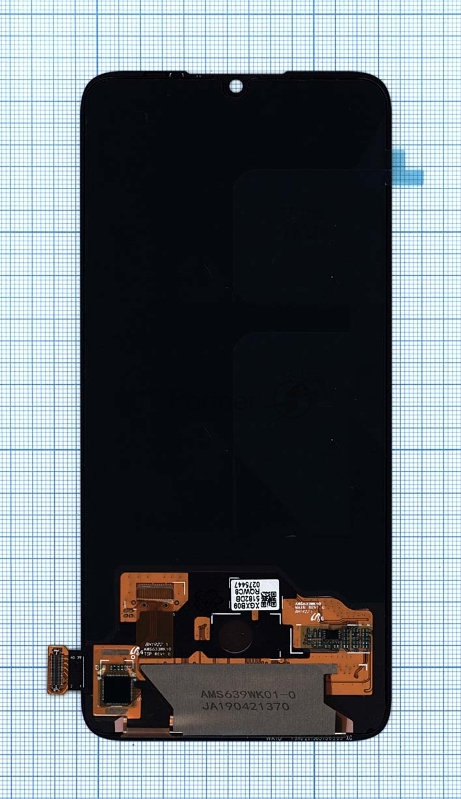 Дисплей для Xiaomi Mi A3 Lite, Mi 9 Lite, CC9 в сборе с тачскрином OLED черный