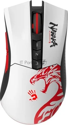 Мышь беспроводная A4Tech Bloody R90 Plus Naraka белый, 5000 dpi, радиоканал, USB, кнопки - 8
