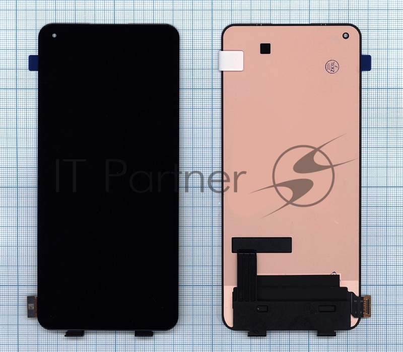 Дисплей для Xiaomi Mi 11 Lite в сборе с тачскрином черный