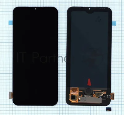 Дисплей для Xiaomi Mi10 Lite в сборе с тачскрином (OLED) черный
