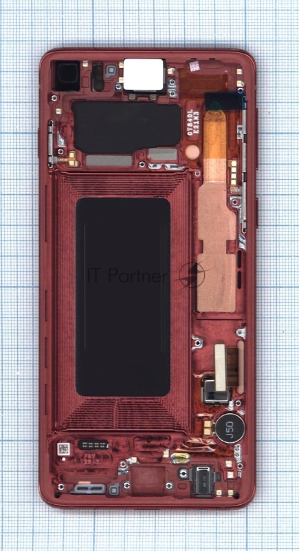Дисплей для Samsung Galaxy S10 SM-G973F/DS красный