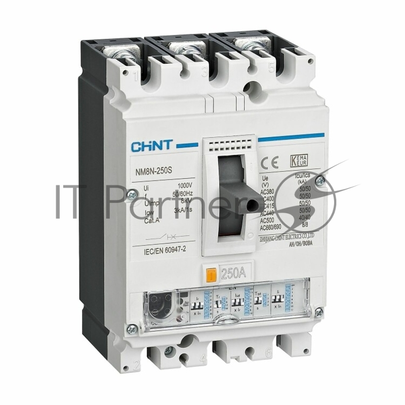 Выключатель автоматический CHINT NM8N-250S EN 3P 250А 50кА с электронным расцепителем