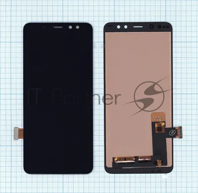 Дисплей для Samsung Galaxy A8 (2018) SM-A530F в сборе с тачскрином (TFT) черный