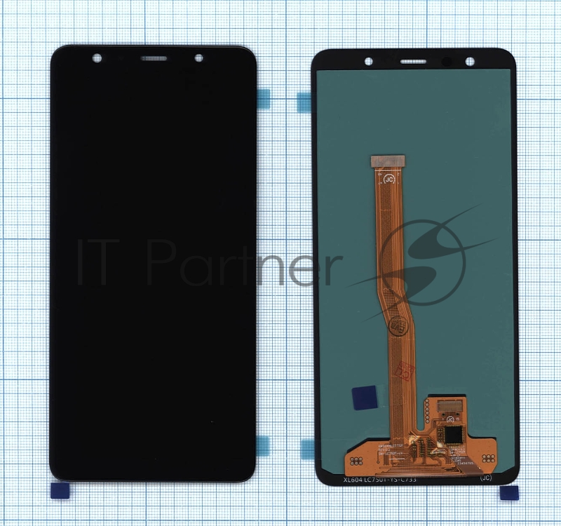 Дисплей для Samsung Galaxy A7 SM-A750F (2018) (OLED Full Size) черный