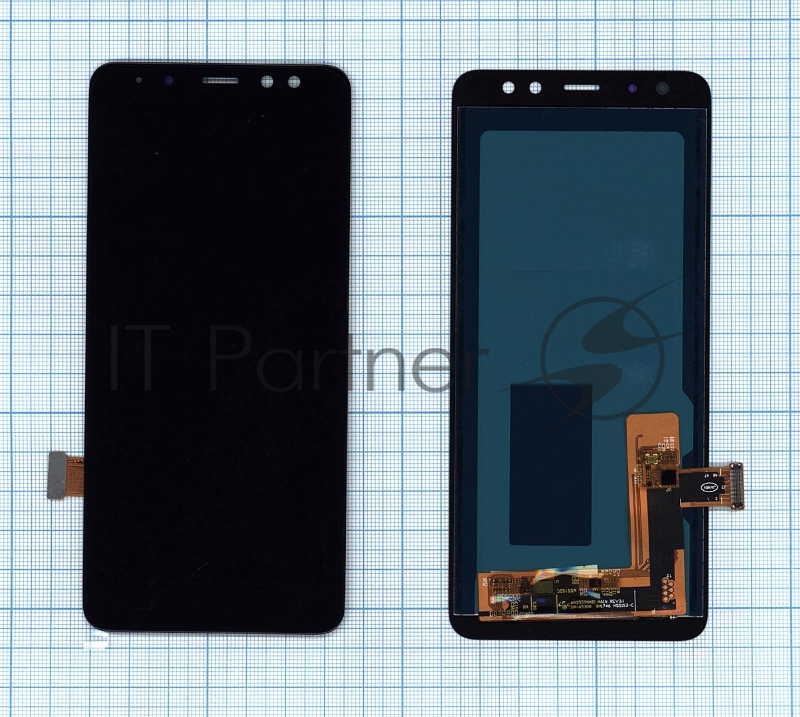 Дисплей для Samsung Galaxy A8 (2018) SM-A530F в сборе с тачскрином (OLED) черный