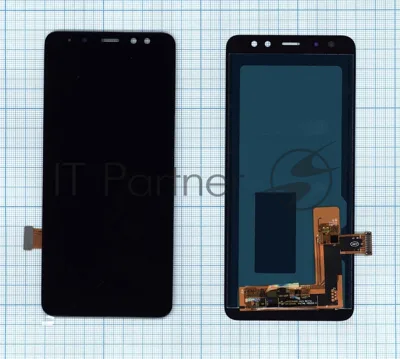 Дисплей для Samsung Galaxy A8 (2018) SM-A530F в сборе с тачскрином (OLED) черный