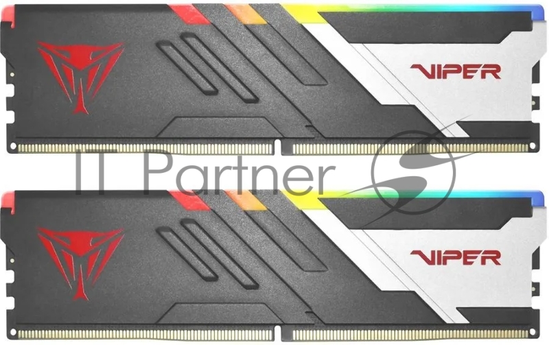 Оперативная память Patriot Viper Venom, DDR5, 32GB (2x16GB), 7400MHz, CL36, DIMM, с радиаторами, RGB, черный