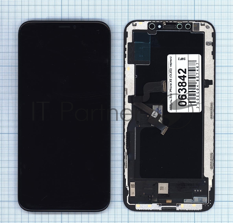 Дисплей для Apple iPhone XS в сборе с тачскрином (OLED) черный