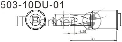Жало для паяльника Quick 503-10DU-01