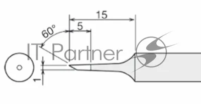 Жало для паяльника Goot PX-60RT-1CR