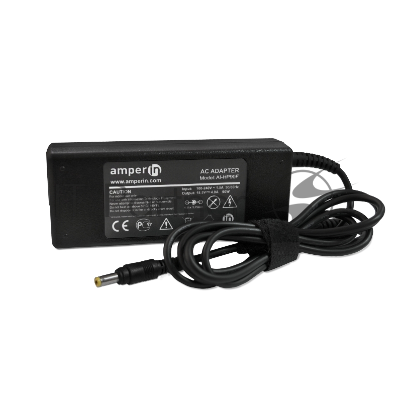 Блок питания (сетевой адаптер) Amperin AI-HP90F для ноутбуков HP PPP012L-S 18.5V 4.9A 4.8x1.7