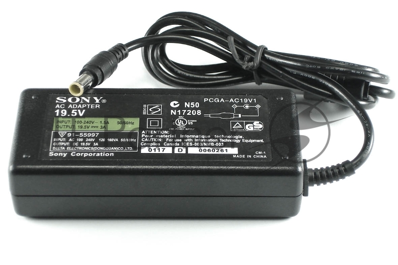 Блок питания (сетевой адаптер) для ноутбуков Sony Vaio 19.5V 3.3A 6.5pin HC