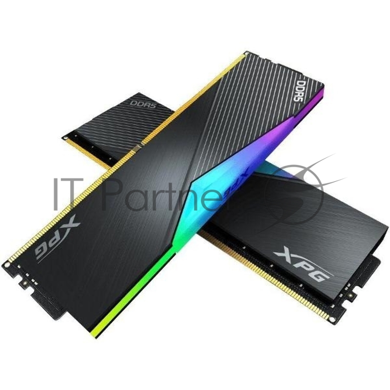 Оперативная память XPG Lancer, DDR5, 32Gb (2x16Gb), 6400MHz, CL32, DIMM, с радиаторами, RGB, черный