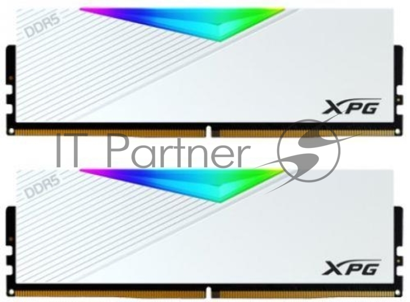Оперативная память XPG Lancer, DDR5, 32Gb (2x16GB), 6400MHz, CL32, DIMM, с радиаторами, RGB, белый