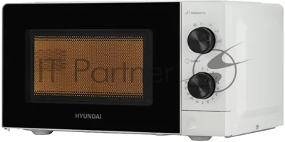 Микроволновая печь Hyundai HYM-M2049 белый/черный, 20 л, 700 Вт, переключатели - поворотный механизм