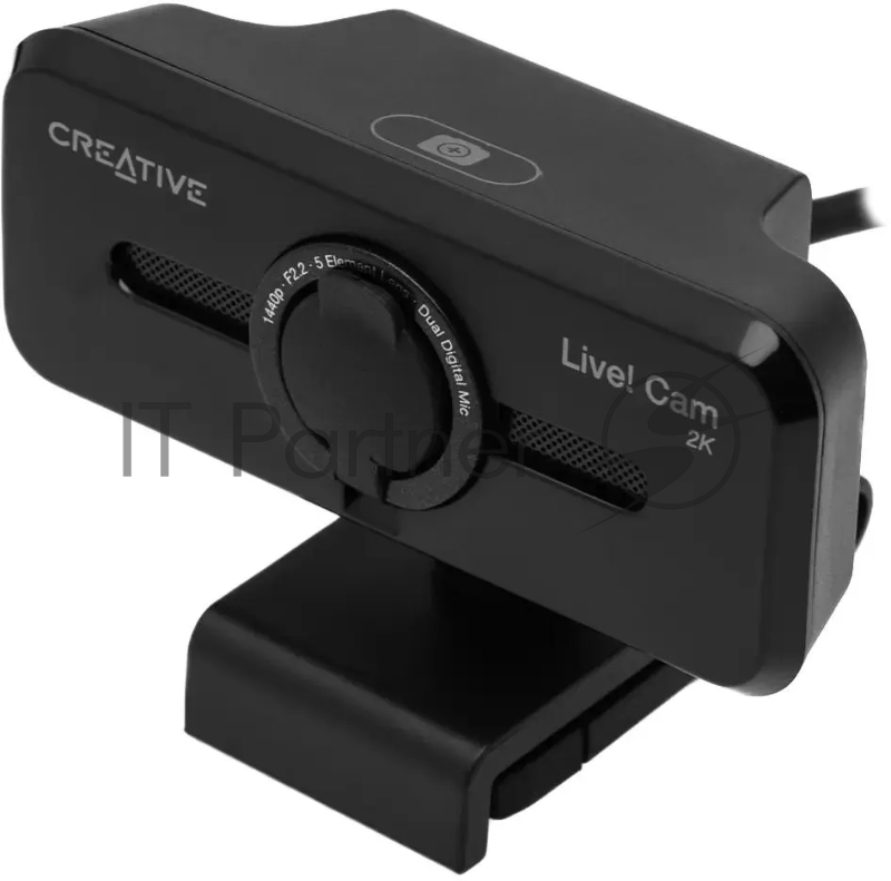 Веб-камера Creative Live! Cam Sync V3 2560x1440, 30 кадр/с, USB, микрофон, шторка приватности, автофокус, крепление на мониторе
