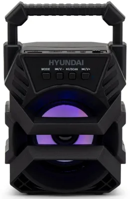 Колонка портативная Hyundai H-PS1000 черный 9 Вт 1.0 BT/USB 10м 500mAh