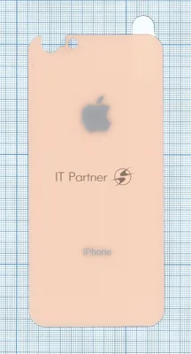 Защитное заднее стекло для iPhone 6/6S Plus золотистый