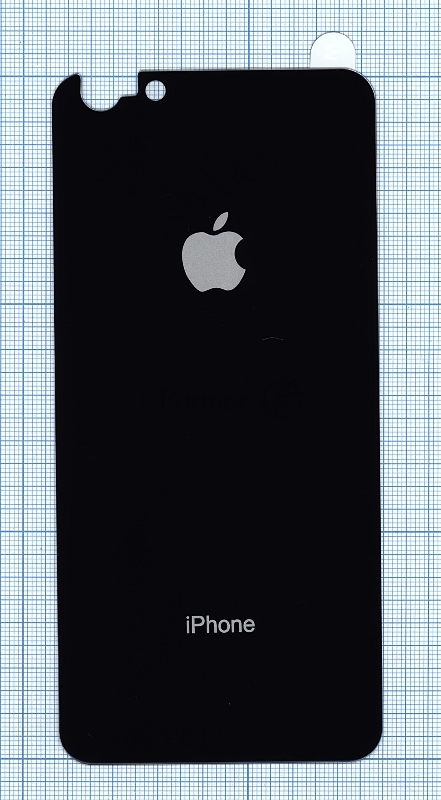 Защитное заднее стекло для iPhone 6/6S Plus черный