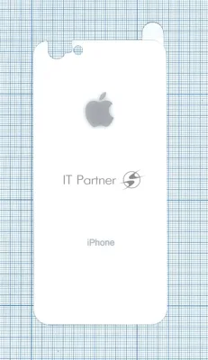 Защитное заднее стекло для iPhone 6/6S белый